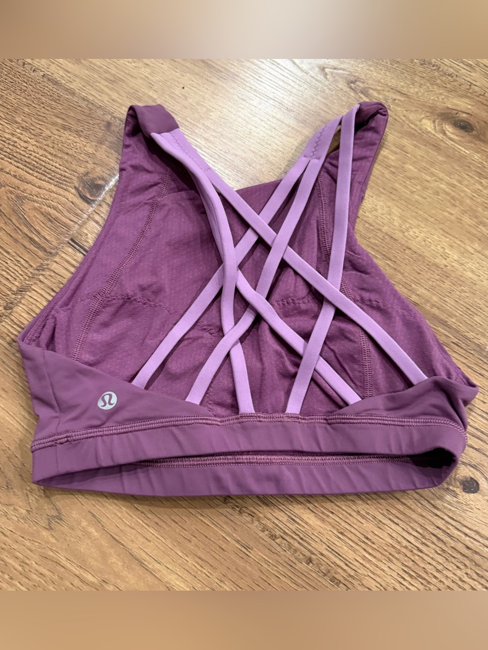 Lululemon Free To Be Serene Bra High Neck Vintage Plum / Jubilee Size 4